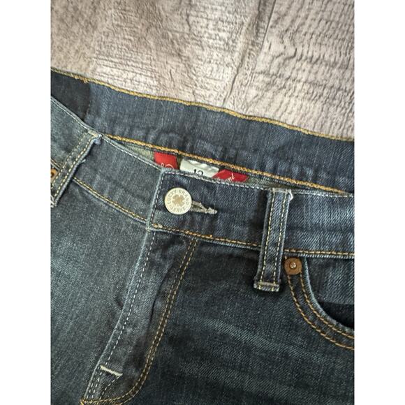 Lucky Brand Womens Zoe Boot Low Rise Jean Pants Flap Pockets Embroidered Size 12 - Picture 3 of 11